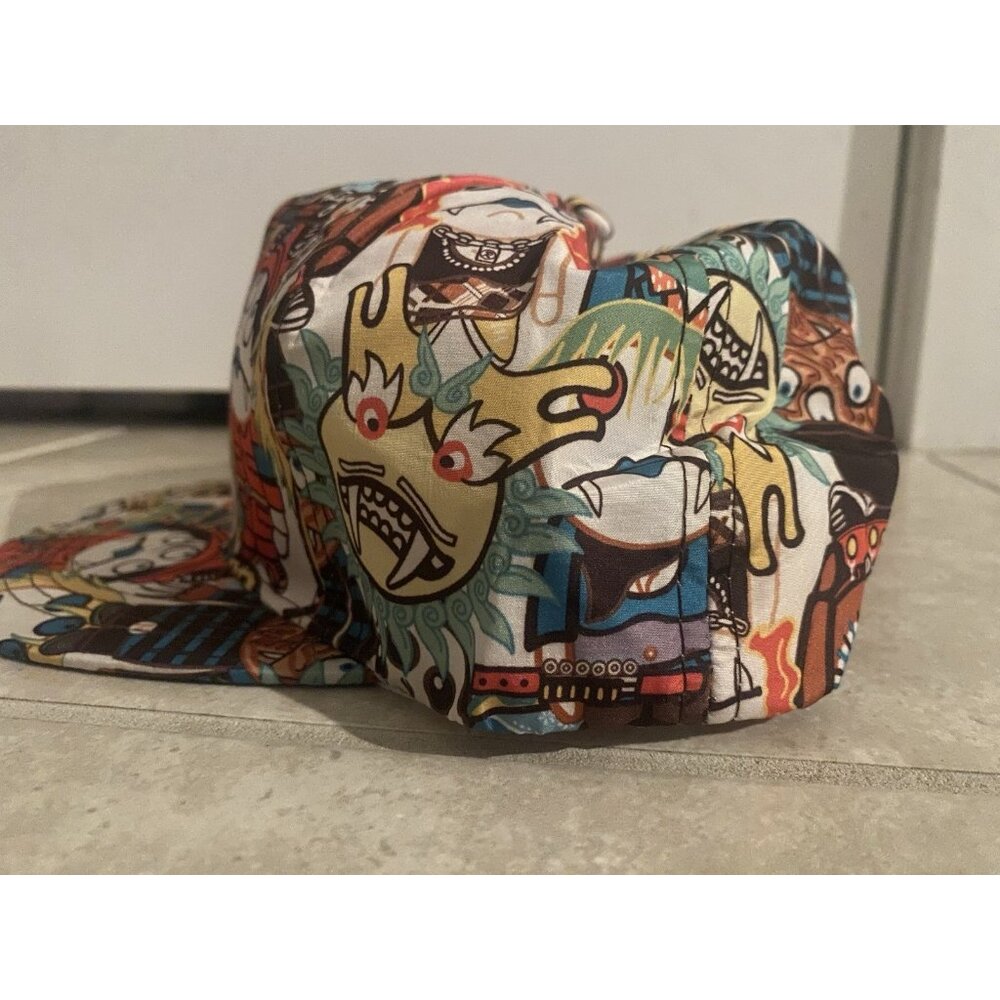 (2) The Monsters Style SnapBack Hat Cap Neon Print Anime Kasing Lung Pop Mart - Picture 8 of 11